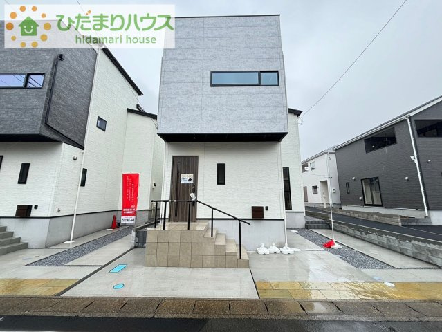 上尾市井戸木　新築未入居物件　ルシェール　Bの外観|桶川駅まで徒歩21分！
駅にアクセスしやすい