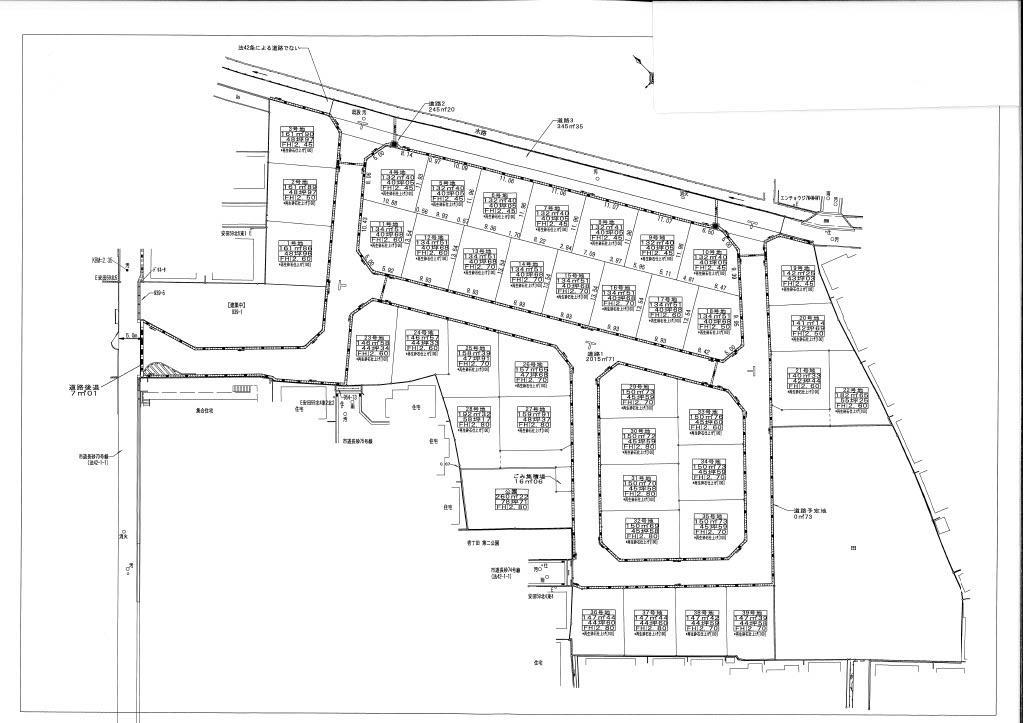 加古川市野口町長砂944他 土地の区画図