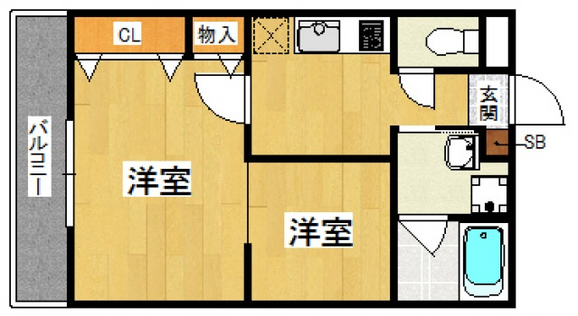 【間取り】 | ハーモニーKハウス周船寺　プライスホームなら仲介手数料０円！
