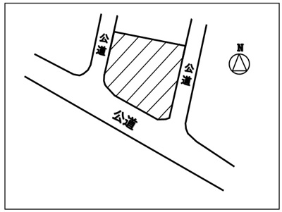 【区画図】 | 諏訪市尾玉 売地3 | 区画図