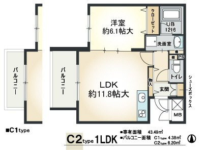 コーラルリーフ住吉の間取り