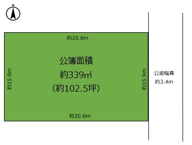 山手町 売土地の区画図