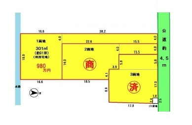 【土地図】 | 坂戸市上吉田売地