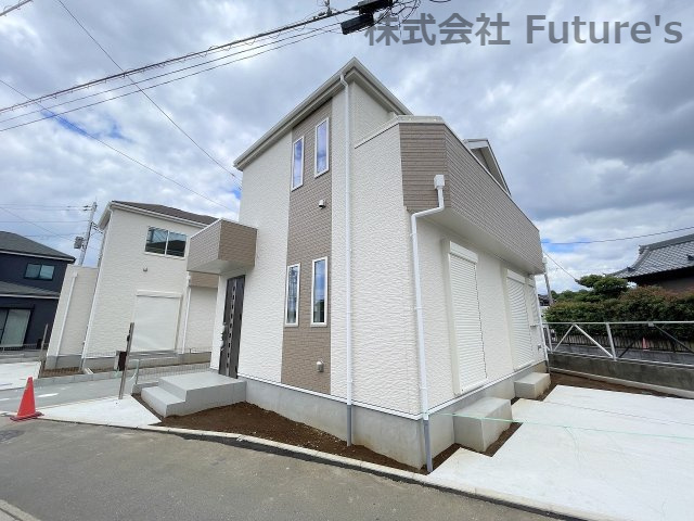 三郷市谷口　新築戸建　全3棟　3号棟の外観|現地の写真になります。