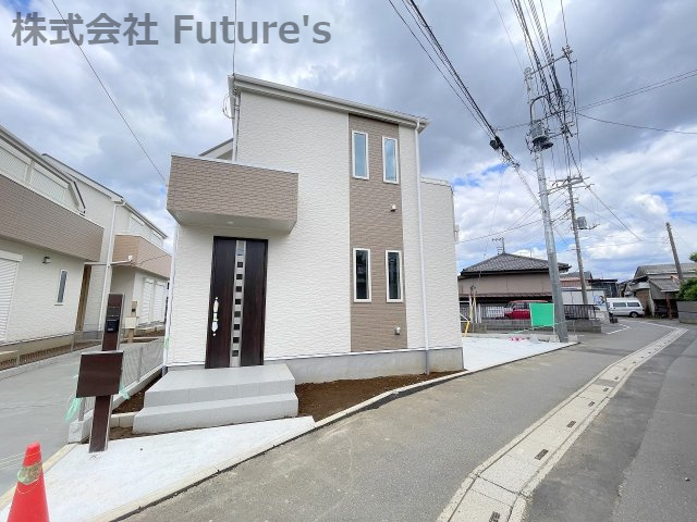 三郷市谷口　新築戸建　全3棟　3号棟の外観|現地の写真になります。