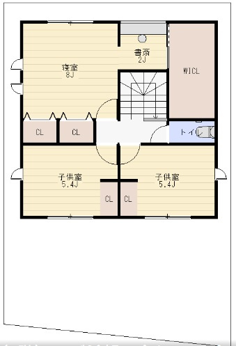 朝倉丙　Ｇ号地　建築条件付き　売土地のその他|プラン例　間取り　2Ｆ

