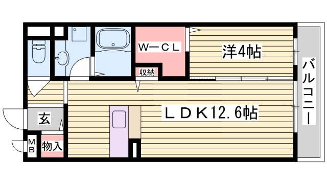 滝つじハイツの間取り