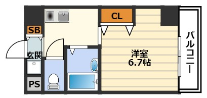 サンガ梅田の間取り