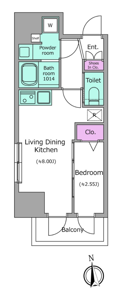 Due IriyaⅡの間取り