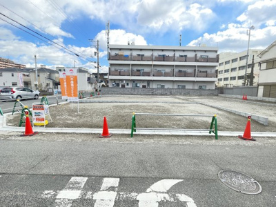 【前面道路含む現地写真】 | ブーケタウン 松原市田井城Ⅱ（5号地） | 1号地(100.02㎡)