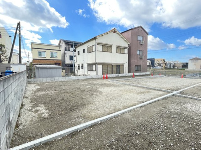 【前面道路含む現地写真】 | ブーケタウン 松原市田井城Ⅱ（5号地） | 4号地(119.85㎡)