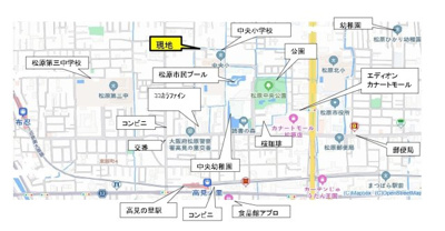 【地図】 | ブーケタウン 松原市田井城Ⅱ（5号地）