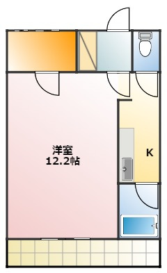 セザンヌ花田 2の間取り