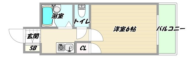 大阪市東淀川区東中島１丁目の賃貸マンションの間取り
