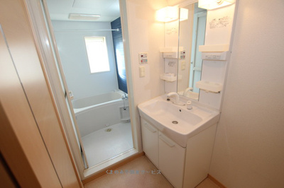 【洗面所】 | プリンセッサＡ | コンパクトで使いやすい洗面所
プリンセッサA棟　201号室　2021年1月25日
