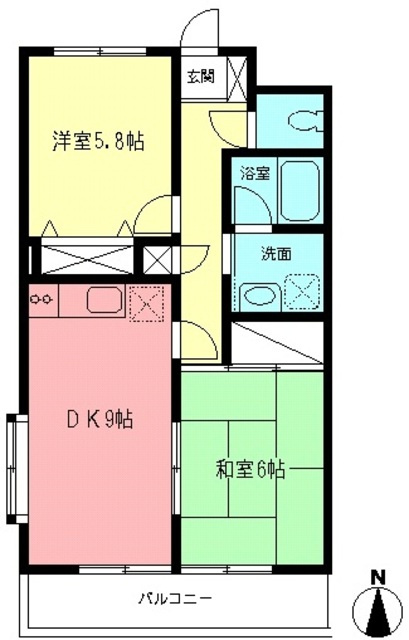 カーサ百合丘の間取り