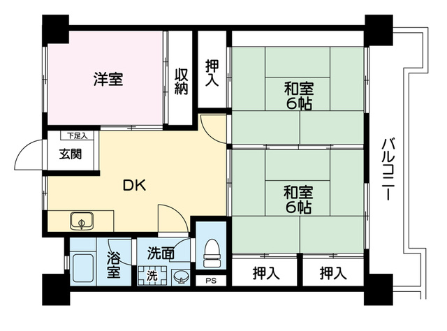 プレアール荒木の間取り