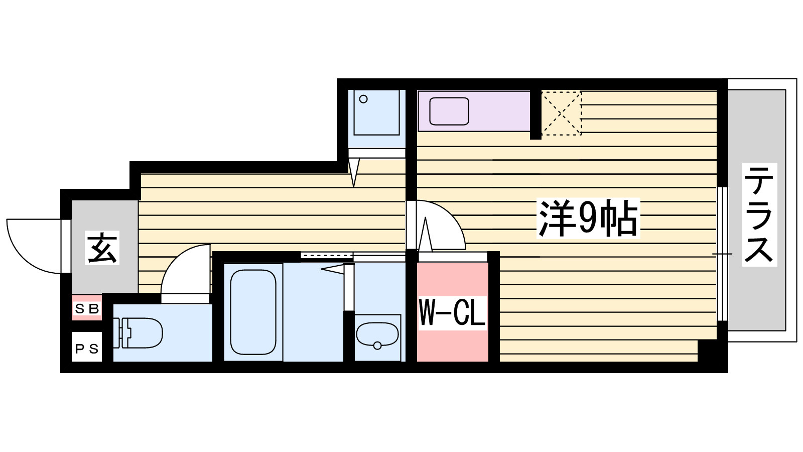 エステリオKの間取り