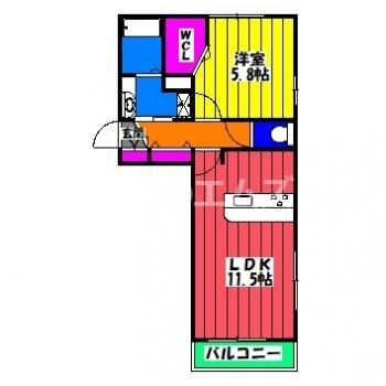 【間取り】 | Ｄ－ｒｏｏｍ博多麦野　壱番館 | Ｄ－ｒｏｏｍ博多麦野　弐番館の間取り