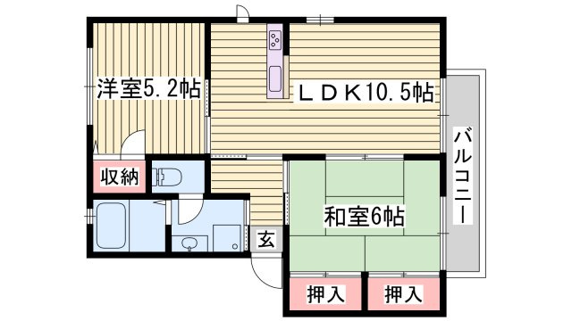 シャーメゾン堂本Ｂの間取り