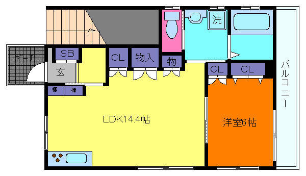 メゾンＫＮＳの間取り