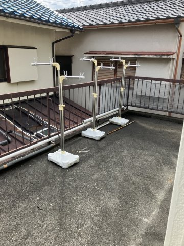 小野アパートのバルコニー