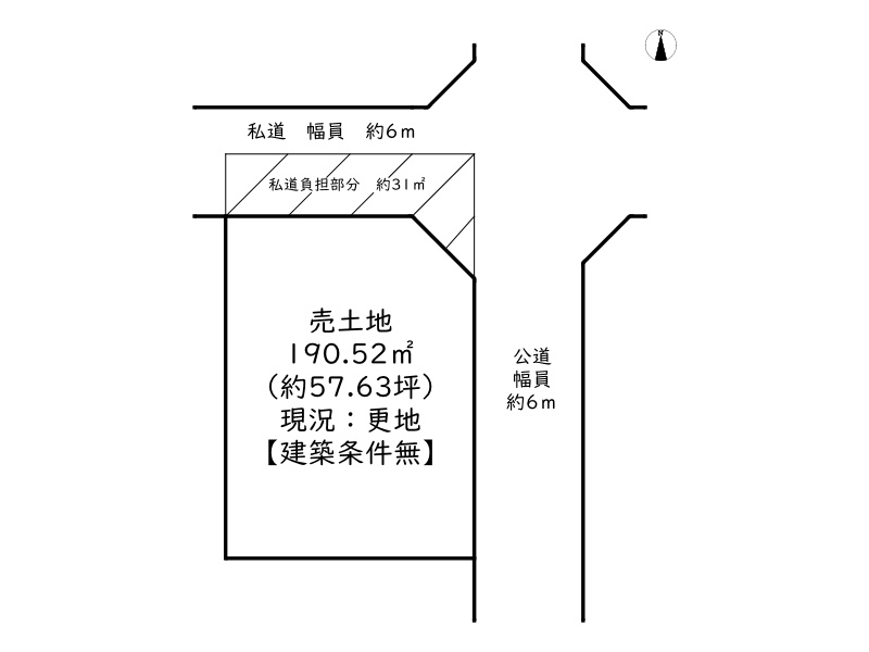 姫路市夢前町菅生澗／売土地の土地図