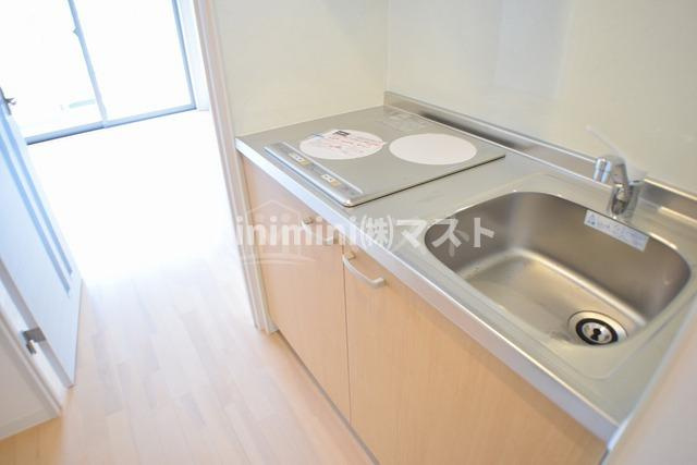 ラシーヌ阿倍野のキッチン|二口IHコンロ♪