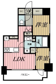 オーパスレジデンス千葉駅前の間取り