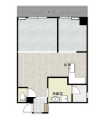 久留米市宮ノ陣５丁目の賃貸マンションの間取り|※別室の間取りとなります。