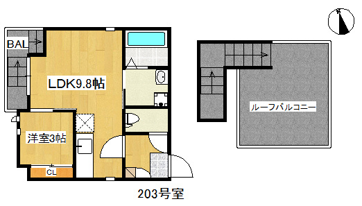 【間取り】 | GRANDTIC ROPPONMATSU