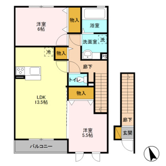 【間取り】 | セントラル住吉 Ｂ
