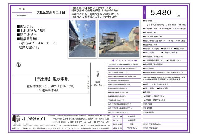 伏見区聚楽町【売土地】のその他