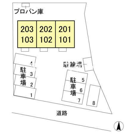 アビターレ狸塚の区画図|高崎、前橋エリアのお部屋探しはエンドスケープまで！お客様の理想お聞かせ下さい♪
