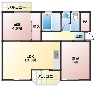 【間取り】 | 福田ハイツ