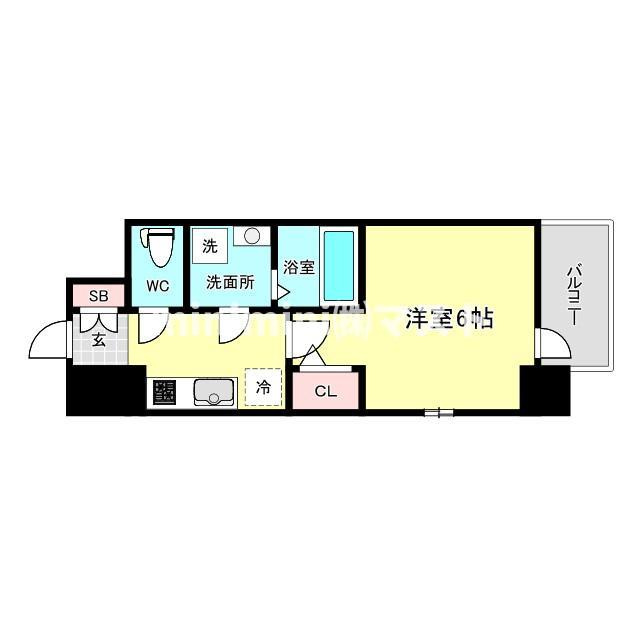 エスリード大阪フェリスの間取り