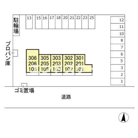 ヴィラリーリエの区画図|高崎、前橋、伊勢崎エリアのお部屋探しはエンドスケープまで！お客様の理想お聞かせ下さい♪