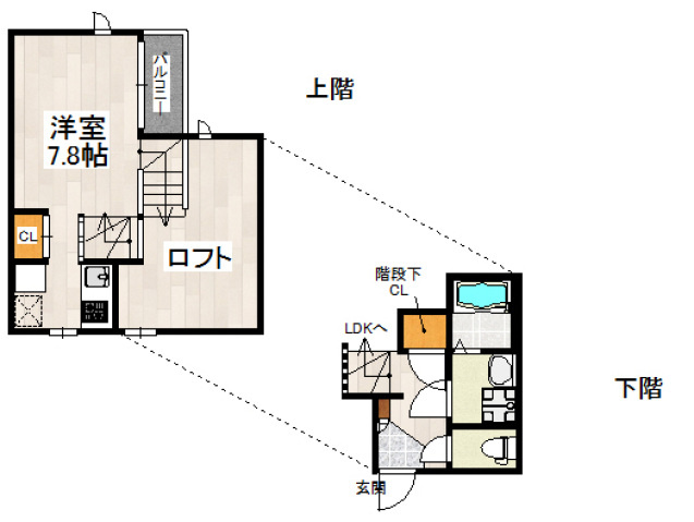 【間取り】 | ＣＢ大橋ソワン