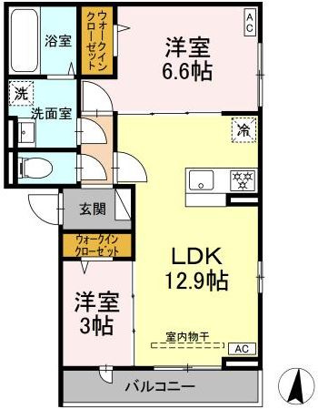 D　Paina　小杉陣屋町の間取り|オートロック完備♪
