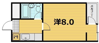 【間取り】 | ビラ・アペックス京都竹田