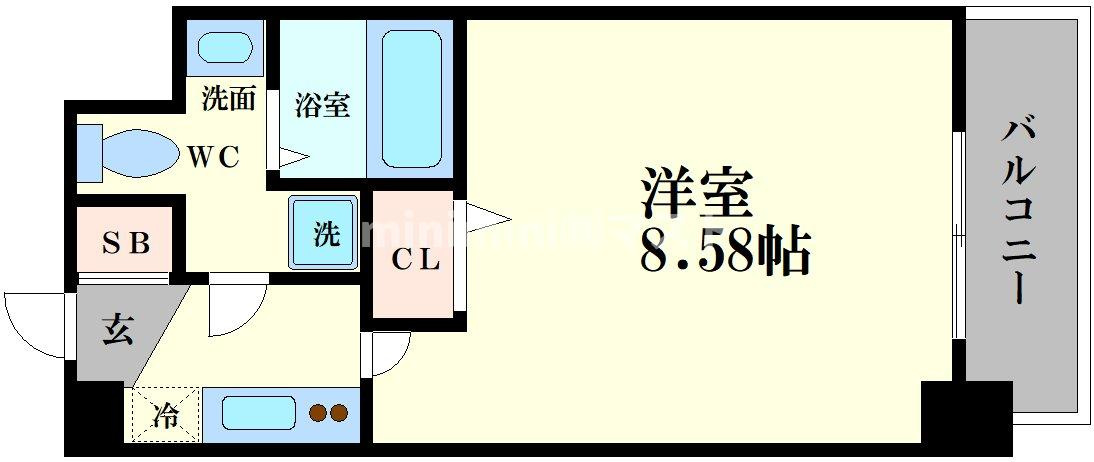 セレニテ日本橋ＳＵＤの間取り