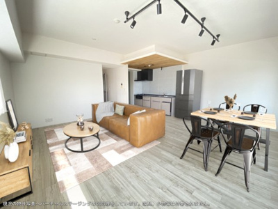 【居間・リビング】 | ダイアパレス一番町 | 家具配置のイメージです。現地には家具はありません。