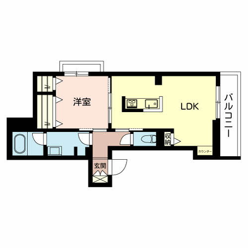 シャーメゾン　姫路Ｗの間取り