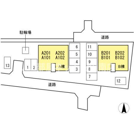 【区画図】 | リッツハウス森松　B棟