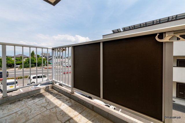 ブラウンヒルズ2番館のバルコニー