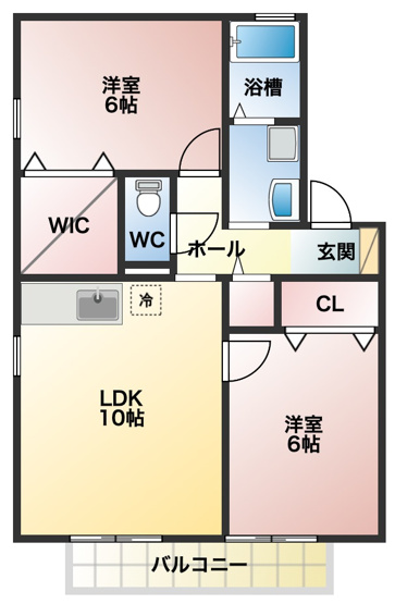 【間取り】 | シャルマンコート C棟