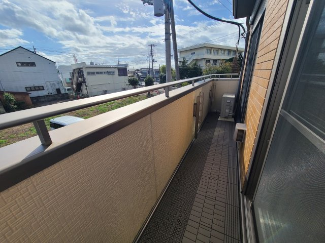 カーサ楠の木Bのバルコニー