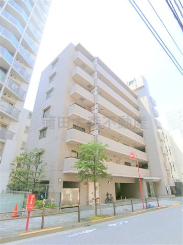 カーサフローラの外観|1993年8月築　RC鉄筋コンクリート造地上7階建て2LDK～3LDK総戸数18戸のファミリータイプマンション！　東京都大田区蒲田4丁目　京浜急行本線京急蒲田駅近徒歩3分　JR京浜東北線蒲田駅徒歩8分