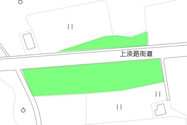 紀の川市中三谷　土地の土地図