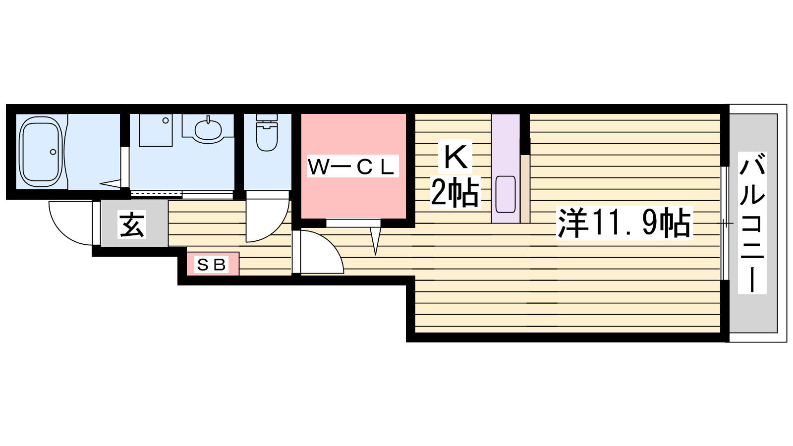 サン　ツインズ　Ａの間取り